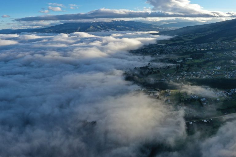 Above the clouds the world remains undisturbed